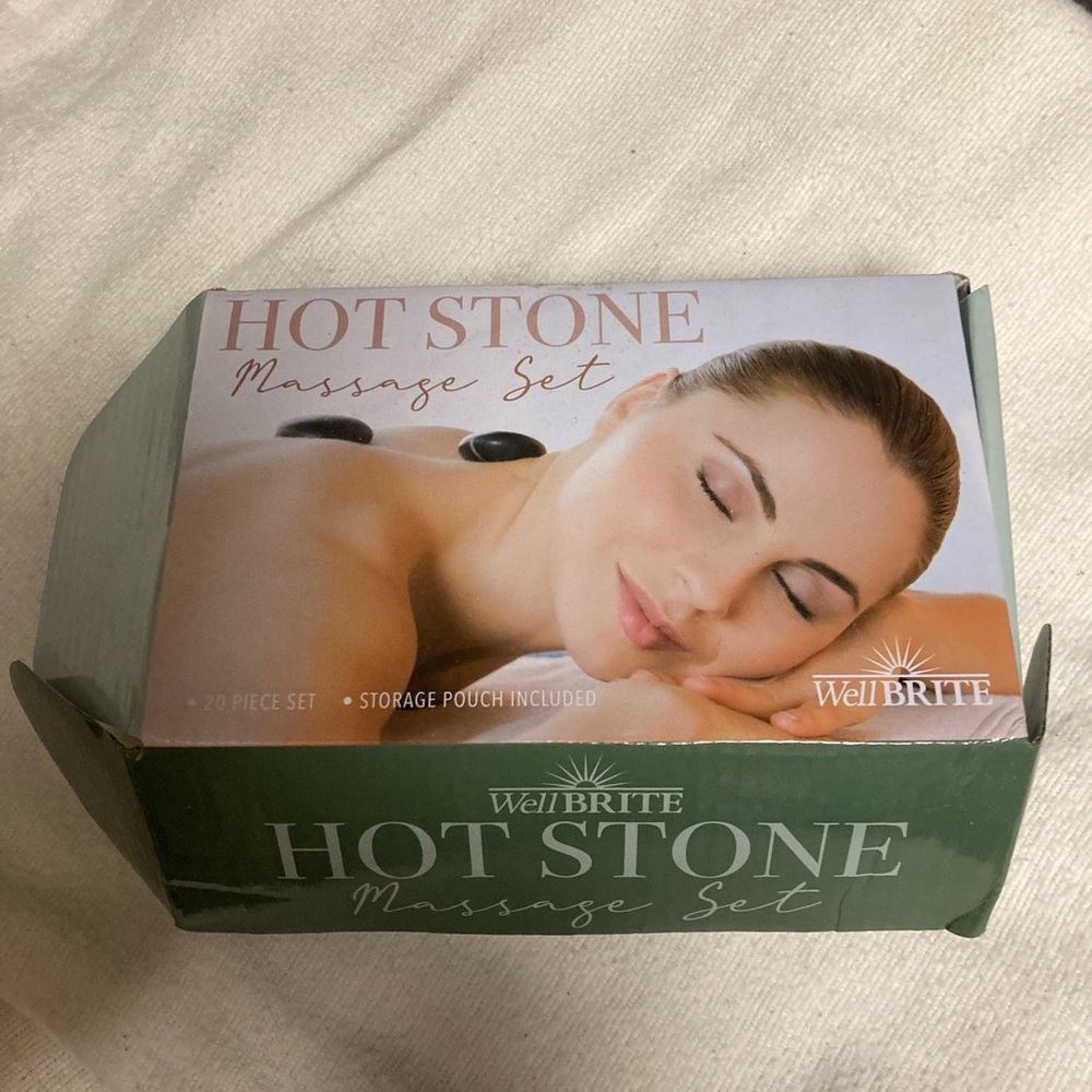 WellBrite Hot Stone Massage Set